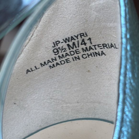 Brand New Jessica Simpson Wayri Stiletto Heels Sandals Lucite Chainlink Blue - Picture 7 of 15